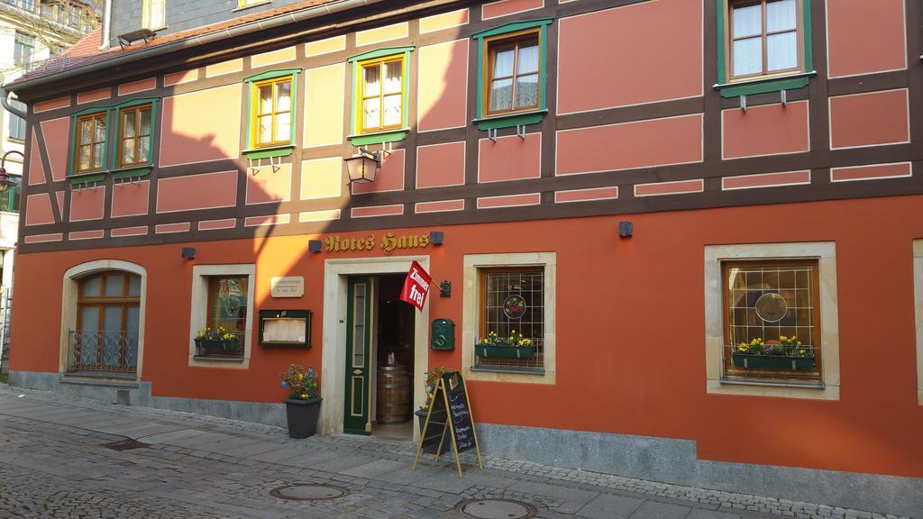Gasthaus& Pension Zum Roten Haus Bad Schandau Eksteriør billede